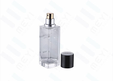 garrafa de perfume de vidro luxuosa que empacota, garrafas do quadrado 45ml de perfume vazias