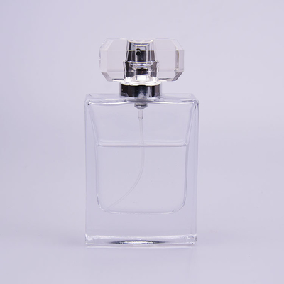 garrafa de perfume 50ml de vidro lisa com o tampão claro de Syrlyn