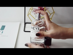 100ml Round Perfume Bottle No Spill Output 0.075 Gold Silver