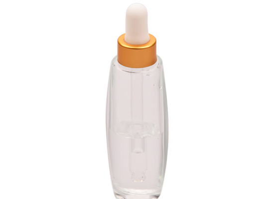18/400 30ml 1 Oz Clear Glass Dropper Bottles Containers Silicone Sleeve