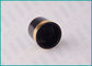 Revestimento lustroso plástico dos tampões de parafuso da garrafa dos PP do preto 24/415 com linha do ouro