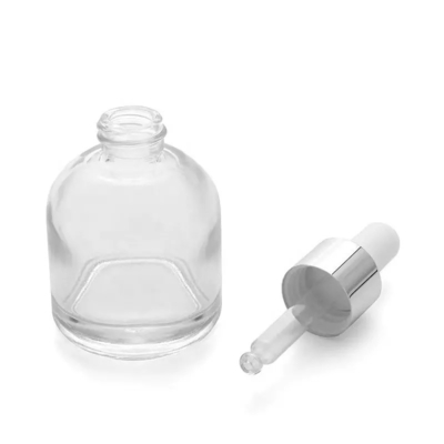 Não garrafa de vidro 18mm da fundação do derramamento Amber Dropper Bottles