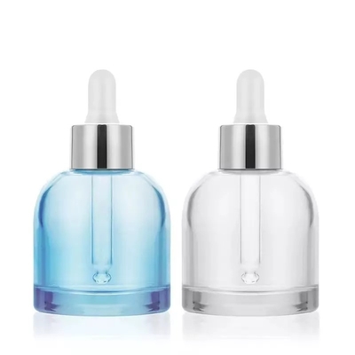 frascos 30ml cosméticos transparentes da garrafa do conta-gotas da água do círculo 0.25ml/T