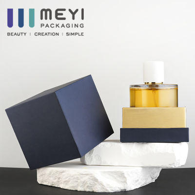 Garrafa de perfume de vidro transparente de 50 ml com tampa magnética